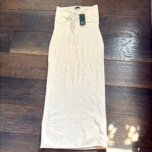 Wild Fable Cream Midi dress